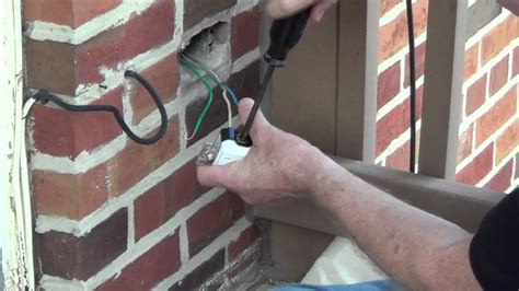 exterior electric breaker box installation flush to wall|how to flush electrical outlet.